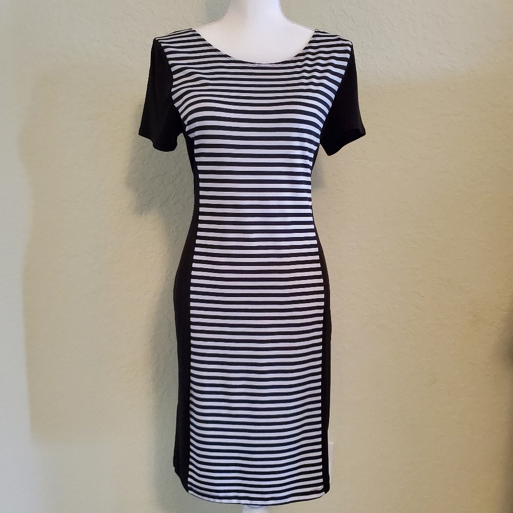 Black and White Stripe Dress